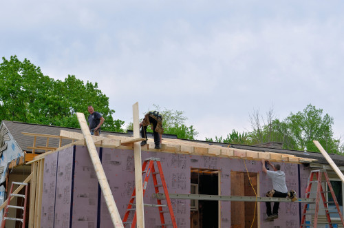 Piece by piece, it starts to look like a roof.