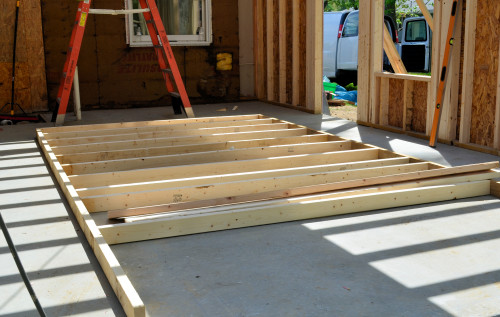 The west wall begins to take shape.