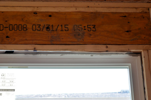 This engineered beam went from the factory to our house in two months.