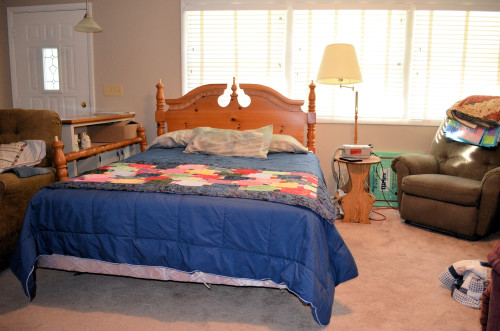 For the past month, our bedroom has been out of commission.