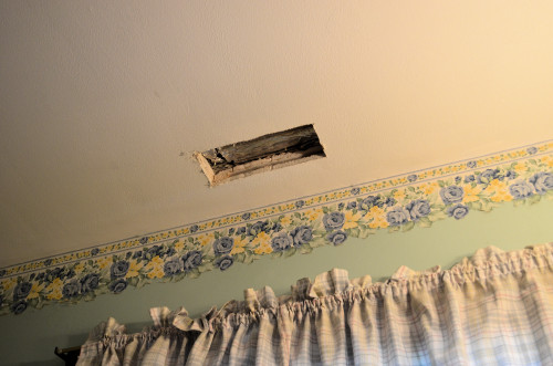 Openings for ceiling registers are starting to appear around the house.