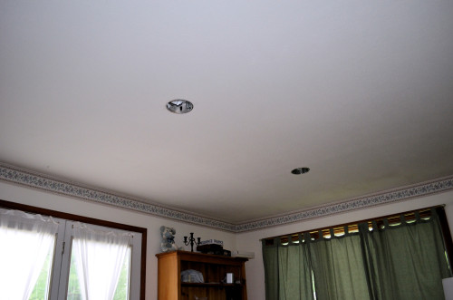 Recessed (can) lights in the family room.