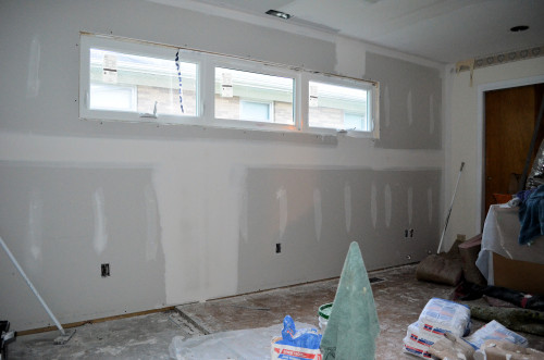 Second coat of joint compound.