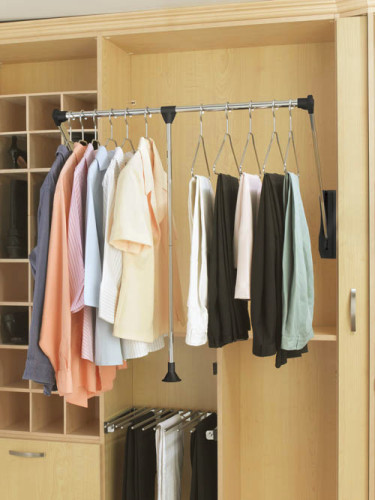 Rev-A-Shelf pull-down closet rod.