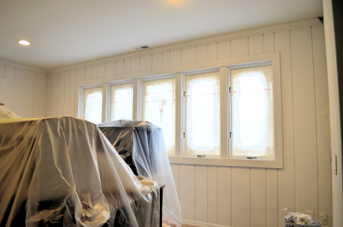 The quilt studio will get a white wall color.