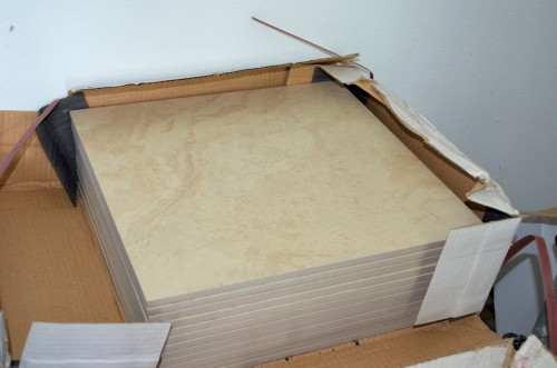 Shower tile -- 12" square.