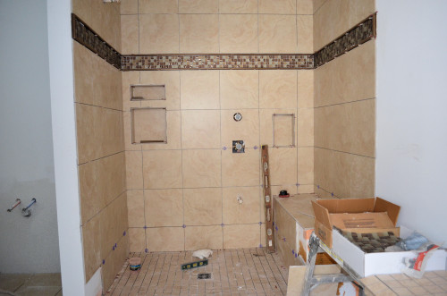 Shower is nearly done.