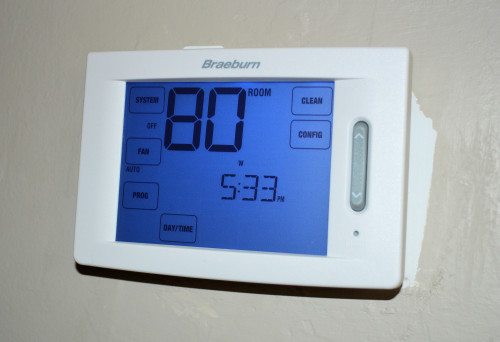 New programmable thermostat.